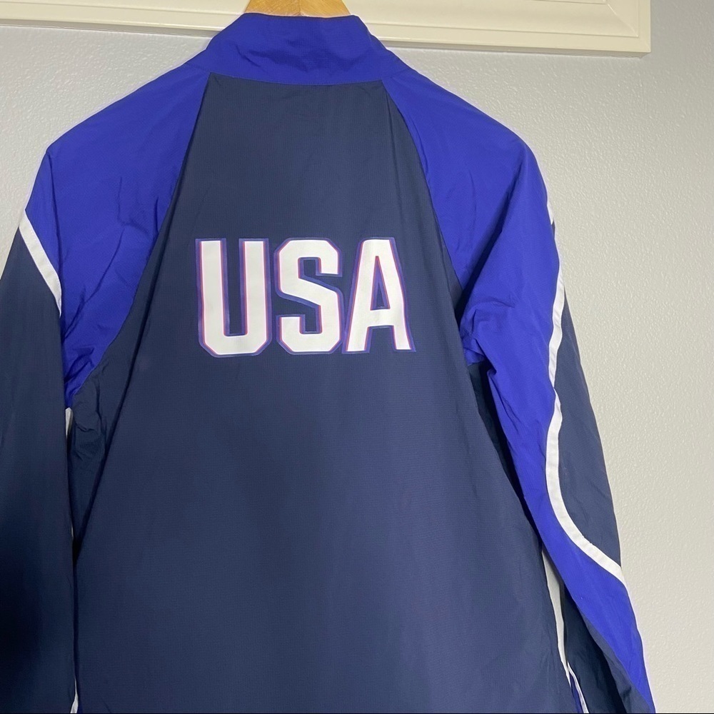 Nike Olympics USA track windbreaker jacket blue L - Picture 8 of 9
